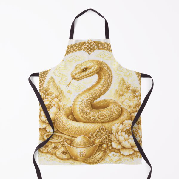 Item preview, Year of the Snake Chinese Zodiac Gold Art Luxury Asian Zodiac designed and sold by Soluna Studio.