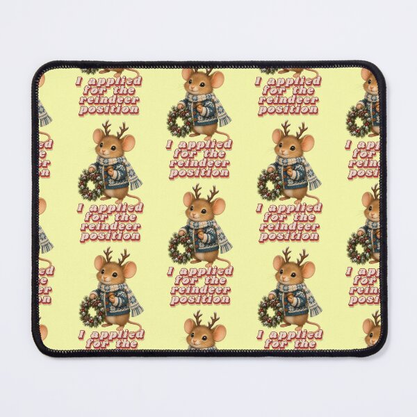 Item preview, Cute Mouse Antlers Reindeer Application Funny Saying designed and sold by Mauswohn.