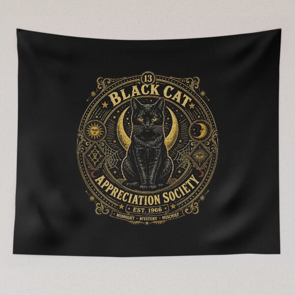 Item preview, Black Cat Appreciation Society Emblem Design designed and sold by Dmo3HarkoArt.