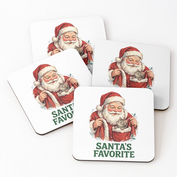 Item preview, Santa's Favorite — Santa Claus with Kitten designed and sold by Neshmi.