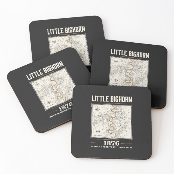 Item preview, Little Bighorn 1876 Topographic Map designed and sold by SplashTastic.