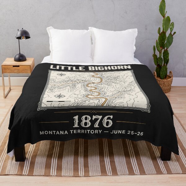 Item preview, Little Bighorn 1876 Topographic Map designed and sold by SplashTastic.