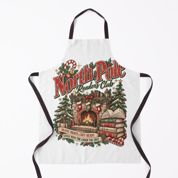Item preview, North Pole Readers Club Christmas Book Lover Holiday Retro Book Worm Christmas designed and sold by Alexisflatley.