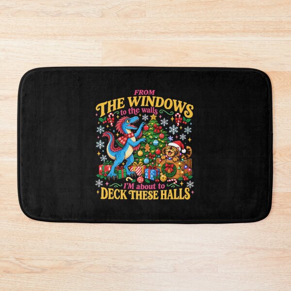 Item preview, Funny Christmas Dinosaur Cat From the Windows to the Walls designed and sold by ArchibaldStone.