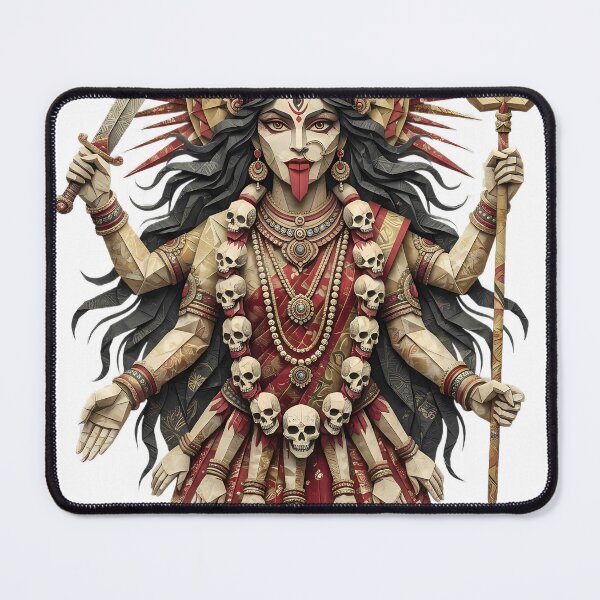 Item preview, Goddess Kali Fearless By Nature Origami Papercut Dark Art designed and sold by Rongchonge.