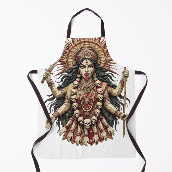 Item preview, Diosa Kali, intrépida por naturaleza, origami, recorte de papel, arte oscuro designed and sold by Rongchonge.