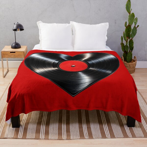 Item preview, Black Vinyl Record Heart Retro Music Lover Art designed and sold by HEARTSIGNAL.