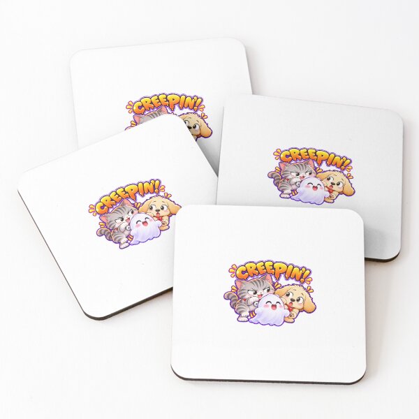Item preview, Sneaky Cat and Dog Halloween Night Walk designed and sold by Ravivan.
