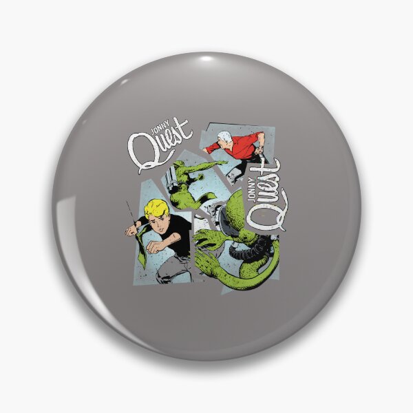 Item preview, Jonny Quest Retro Comic Action Badge-31 designed and sold by KudretAl.