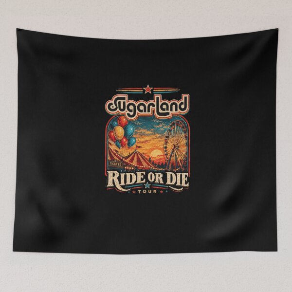 Item preview, Sugarland Ride Or Die Tour Vintage designed and sold by SMOOTHMARKET.
