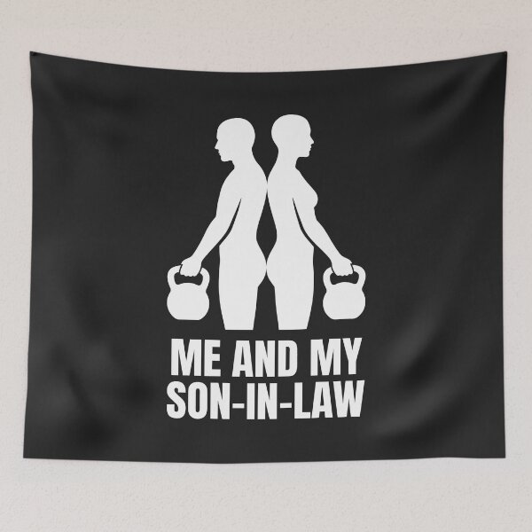 Item preview, Me and My Son-in-Law Fitness Silhouettes designed and sold by SplashTastic.