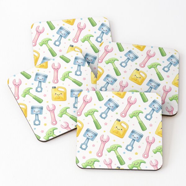 Item preview, Cute Watercolor Mechanic Tools Colorful Pattern for Kids designed and sold by Lazarescu.
