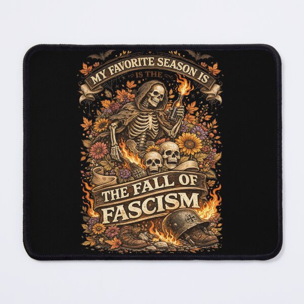 Item preview, My Favorite Season is The Fall of Fascism – Halloween Floral designed and sold by Printed Mistakes.