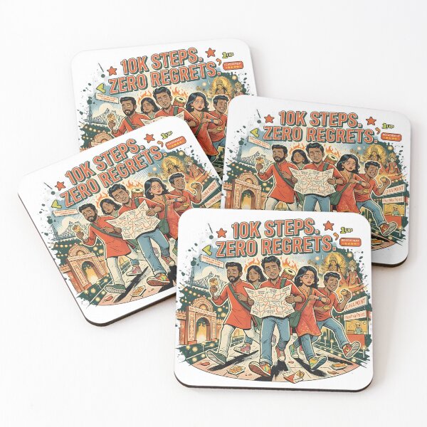 Item preview, 10K Steps Zero Regrets Durga Puja Pandal Hopping Comic Art designed and sold by Rongchoge.