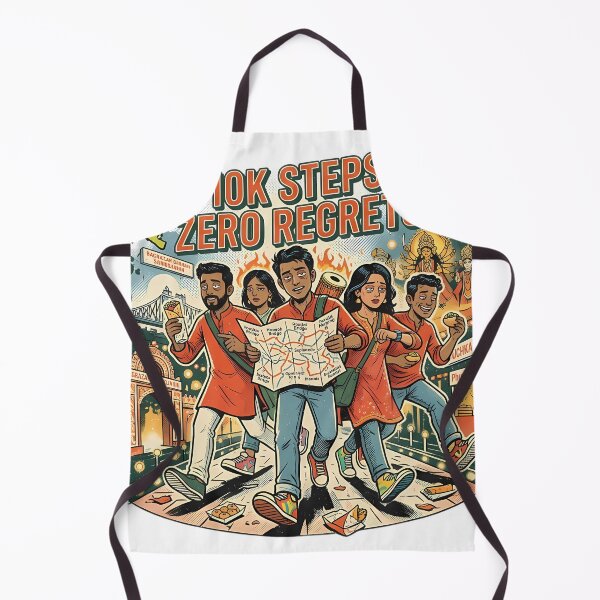 Item preview, 10K Steps Zero Regrets Durga Puja Pandal Hopping Comic Art designed and sold by Rongchoge.
