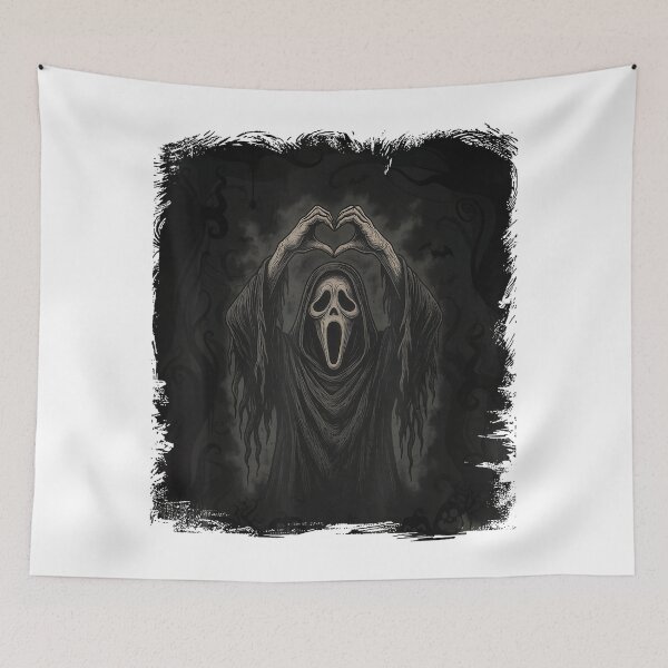 Item preview, Creepy Cute Ghost Horror Design With Spooky Heart Hands designed and sold by HuserPiri.