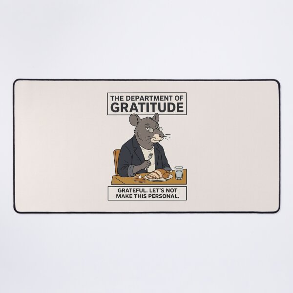 Item preview, The Department of Gratitude Thanksgiving Rat designed and sold by SplashTastic.