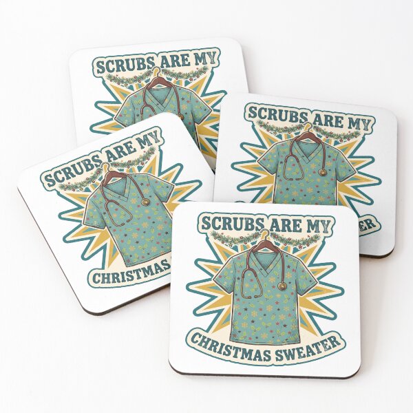 Item preview, Scrubs Are My Christmas Sweater - Nurse Humor designed and sold by TheCalmEdit.