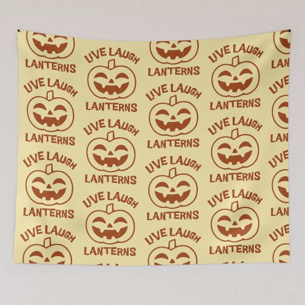 Item preview, Live Laugh Lanterns Funny Laughing Halloween Pumpkin Spooky Humor designed and sold by KLArtzStore.