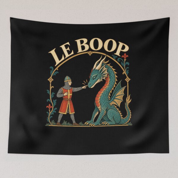 Item preview, Le Boop Knight Booping a Dragon designed and sold by egabilo.