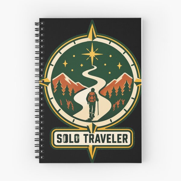 Item preview, Solo Traveler Compass Badge – North Star Adventure Emblem designed and sold by dhmnee.