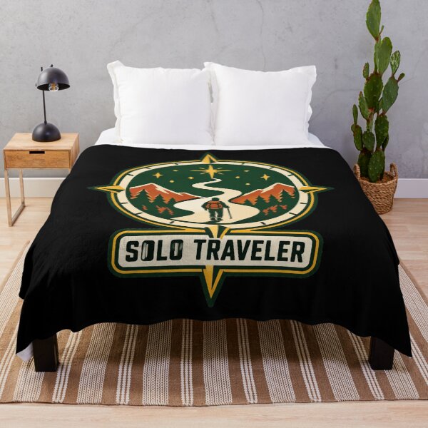 Item preview, Solo Traveler Compass Badge – North Star Adventure Emblem designed and sold by dhmnee.