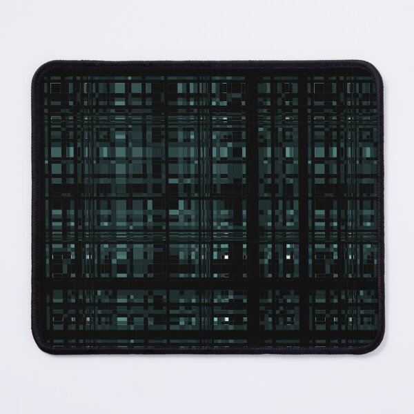 Item preview, Mineral Green and Black Checkered Stripes Pattern designed and sold by WD-Artist.