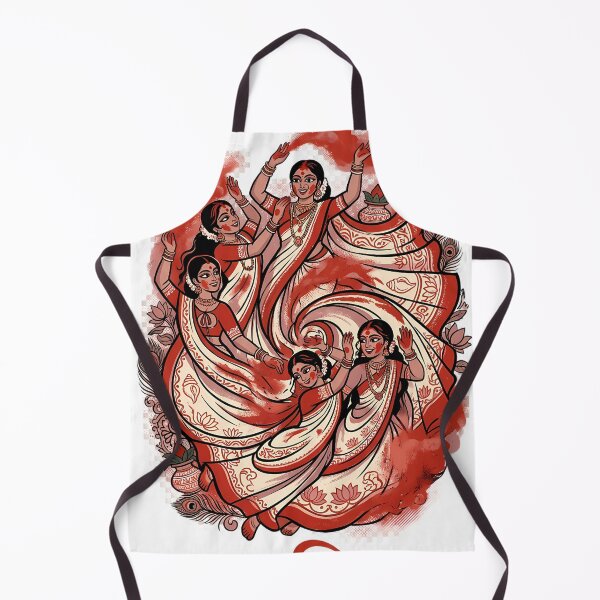 Item preview, Sindoor Khela Shakti Bengali Women Durga Puja Festival Art designed and sold by Rongchoge.