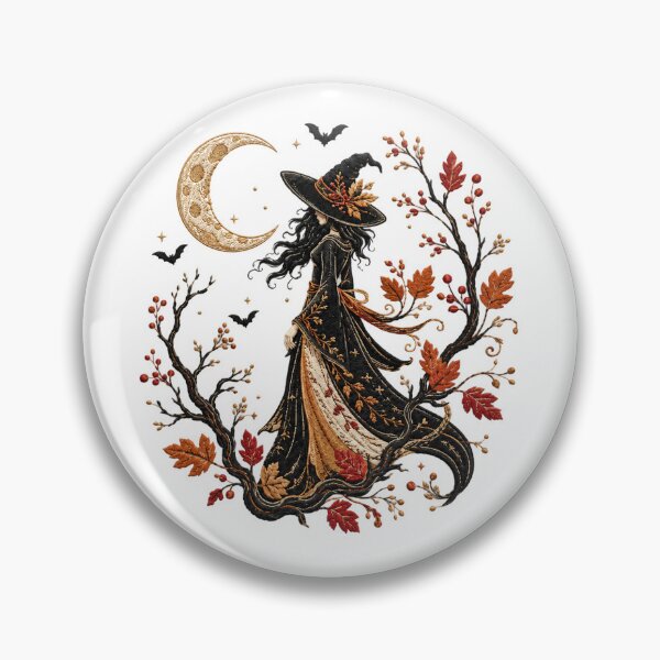 Item preview, Crescent Moon Halloween Witch designed and sold by HuserPiri.