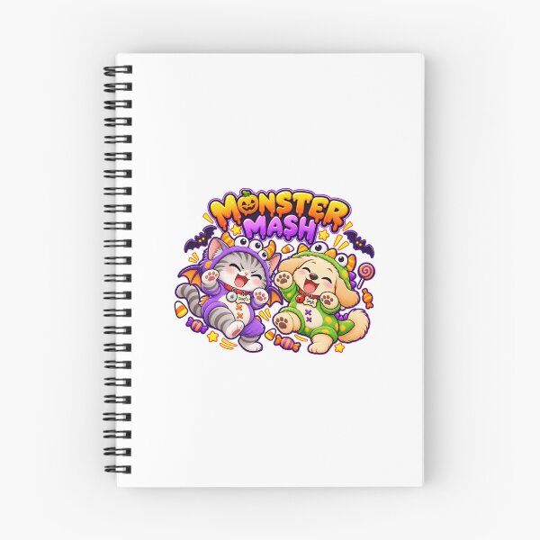 Item preview, Monster Mash Halloween Dance Cat and Dog designed and sold by Ravivan.