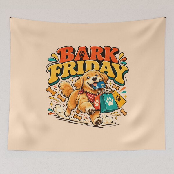 Item preview, Bark Friday Funny Dog Shopping Lover Thanksgiving Black Friday Deal designed and sold by Im-Ara.