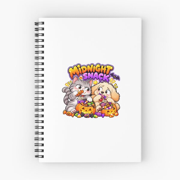 Item preview, Midnight Snack Cute Cat and Dog Halloween designed and sold by Ravivan.