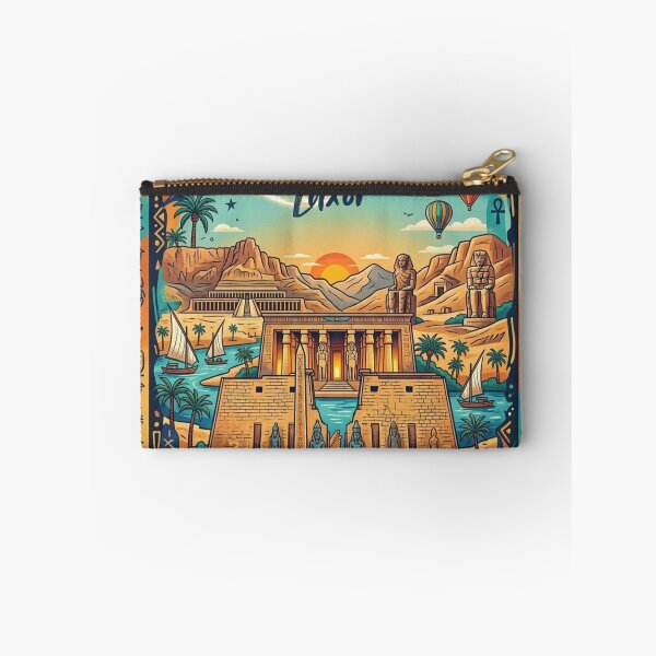 Item preview, Luxor Egypt Ancient Landmarks Vintage Poster Art designed and sold by Nashatyoussef.