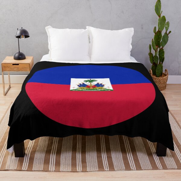 Artikelvorschau, Rundes Haiti-Flaggen-Symbol, kreisförmiges Schaltflächenelement entworfen und verkauft von NTGUILTY.