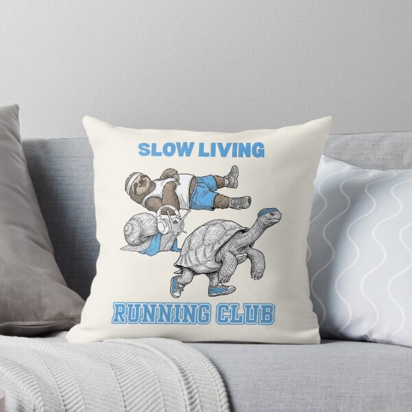 Item preview, Slow Living Running Club Sloth Galapagos Giant Tortoise Snail designed and sold by QuirkyGuacamole.