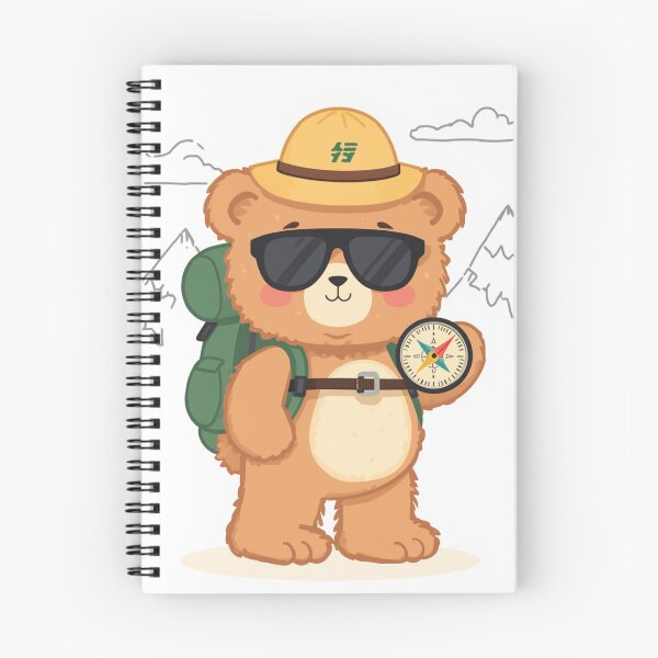 Item preview, Cute Little Explorer Bear Mountain Adventure Kids Art designed and sold by Lazarescu.