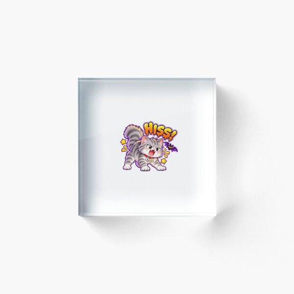 Item preview, Hissing Cat Halloween Funny Grumpy Kitty designed and sold by Ravivan.