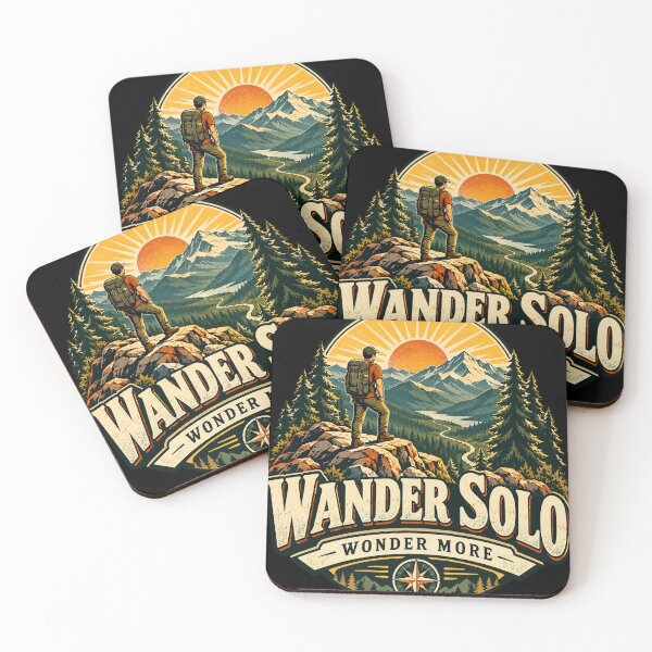 Item preview, Wander Solo Wonder More – Vintage Mountain Backpacker designed and sold by dhmnee.