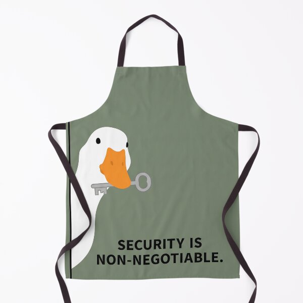 Item preview, Security Is Non-Negotiable Funny Goose Meme Green Design designed and sold by LexaArtworks.