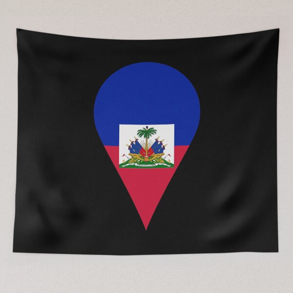 Item preview, Haiti Flag Location Pin Map Marker Destination Icon designed and sold by NTGUILTY.