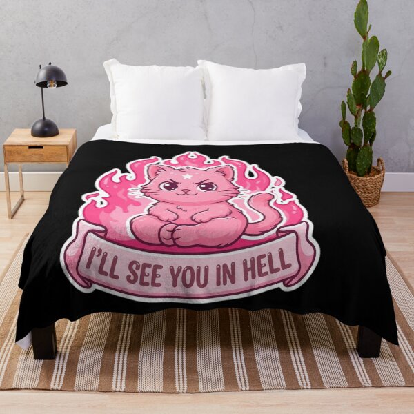 Item preview, Pink Demon Cat – I’ll See You in designed and sold by assumrapplv.