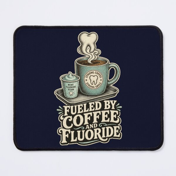 Item preview, Fueled By Coffee And Fluoride Shirt, Funny Dental Hygienist T-Shirt, Dental Coffee Humor Tee, Dental Assistant Gift Shirt, Vintage Dental Graphic designed and sold by TshirtsLabs.