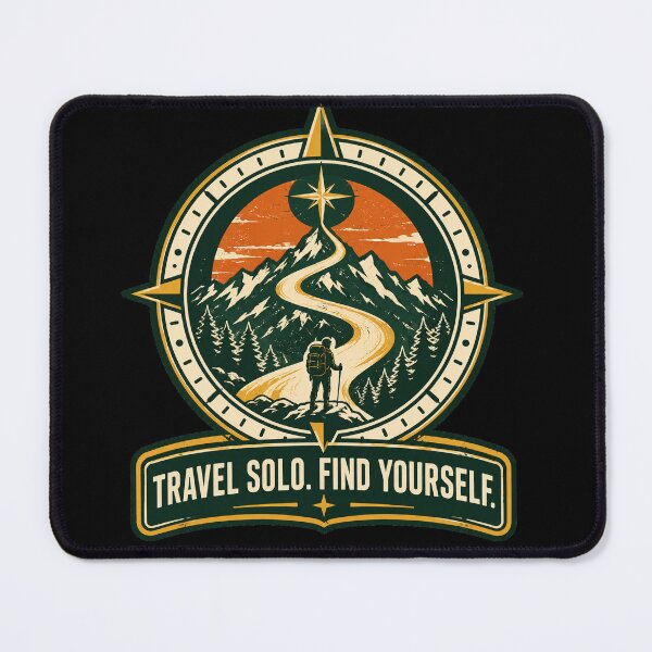 Item preview, Copy of Solo Traveler Compass Badge – North Star Adventure Emblem designed and sold by dhmnee.