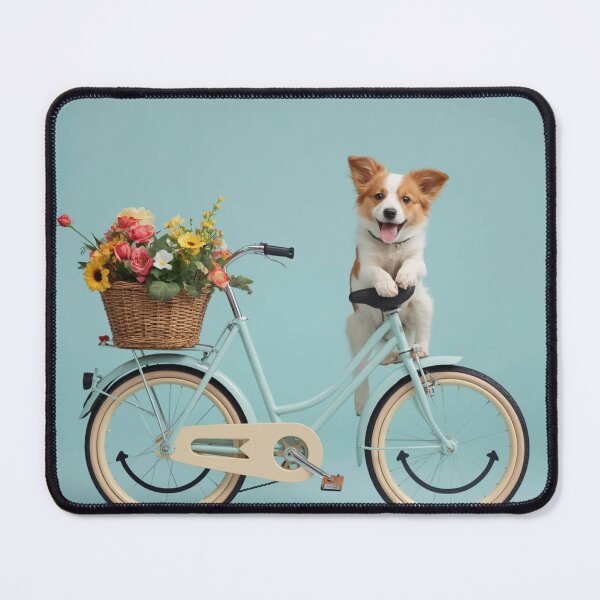 Item preview, Cute Bicycle Ride Dog Puppy Kids Travel Design designed and sold by Lazarescu.