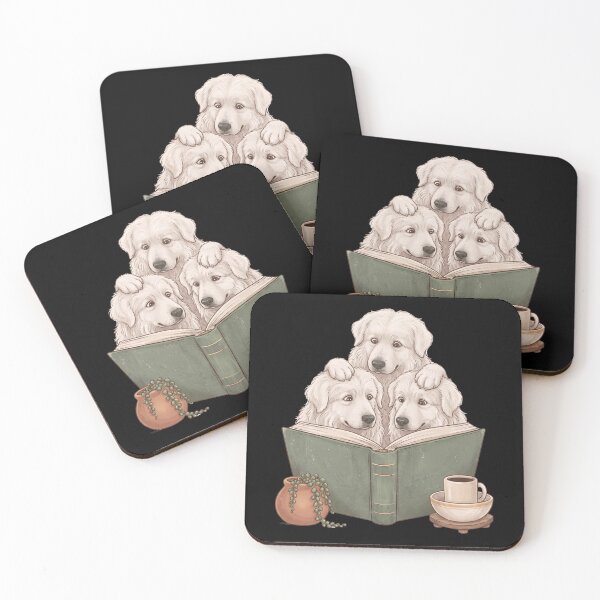 Item preview, Vintage Maremma Sheepdog Reading Book Funny Dog Lover designed and sold by dian-rody-crest.