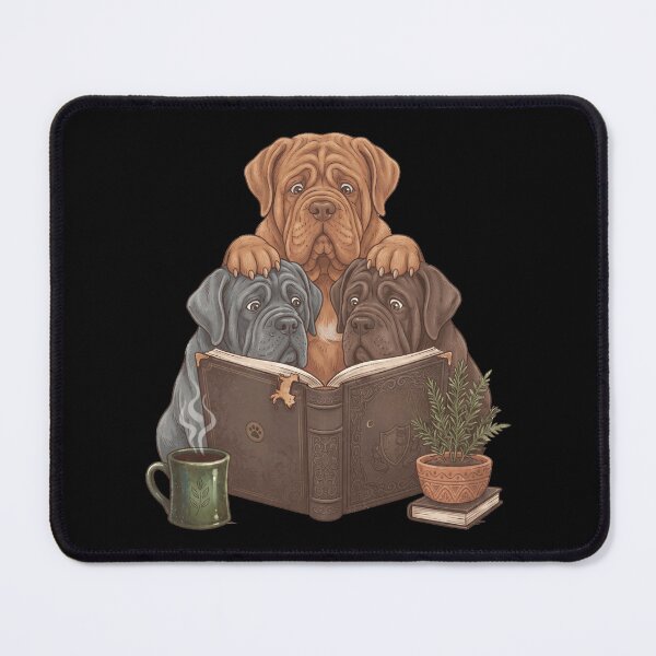 Item preview, Vintage Neapolitan Mastiff Reading Book Funny Dog Lover designed and sold by dian-rody-crest.