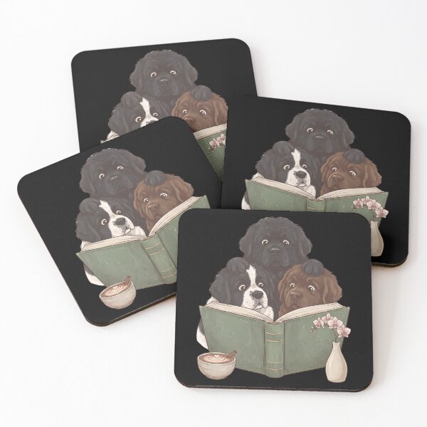 Item preview, Vintage Newfoundland Reading Book Funny Dog Lover designed and sold by dian-rody-crest.