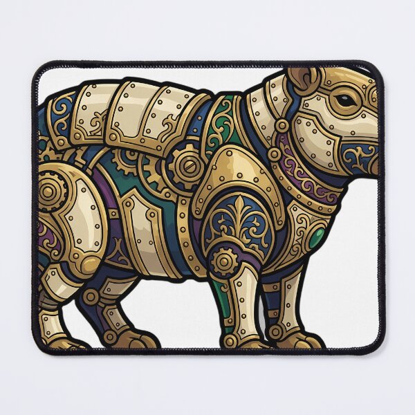 Item preview, Gothic Clockwork Capybara - Steampunk Capybara Art designed and sold by IllumeInk.