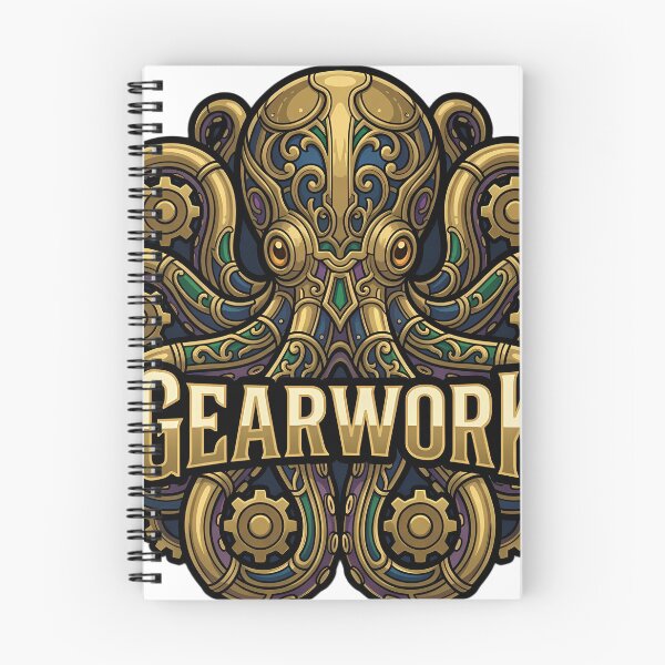 Item preview, Gothic Gearwork Octopus - Steampunk Octopus Art designed and sold by IllumeInk.