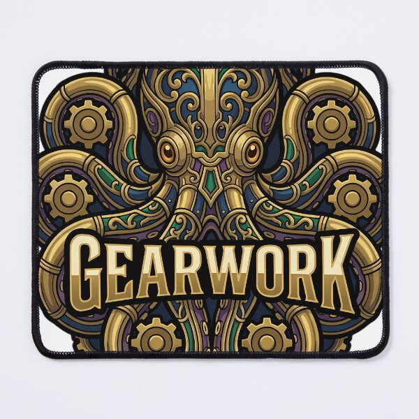 Item preview, Gothic Gearwork Octopus - Steampunk Octopus Art designed and sold by IllumeInk.